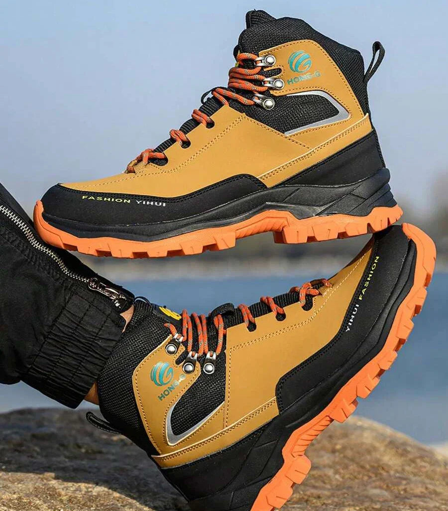 Kit Bota Masculina Safety en 100% Cuero Legítimo (Impermeable y Antideslizante) + 3 REGALOS Limitados