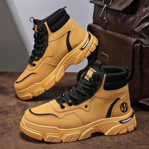 Bota de Hombre Roadster en Cuero Legítimo con Plantilla Ortopédica +REGALO: Cinturón, Reloj y Billetera