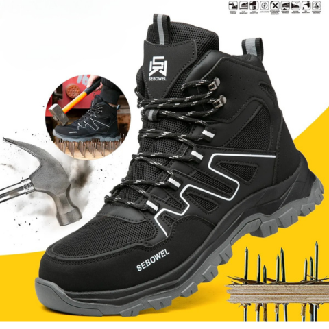 Kit Bota de Hombre Tarnox con Plantilla Ortopédica y Suela Antideslizante +REGALOS: Reloj, Cinturón y Billetera