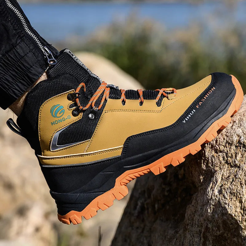 Kit Bota de Hombre Safety en 100 % Cuero Legítimo (Impermeable y Antideslizante) +3 REGALOS Limitados