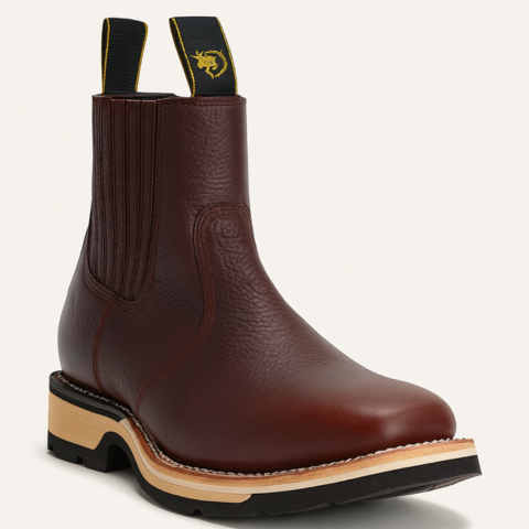 Kit Bota Masculina en Cuero Legítimo y Suela Antideslizante +4 REGALOS: Vaso, Billetera, Cinturón y Sombrero