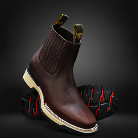 Kit Bota Masculina en Cuero Legítimo y Suela Antideslizante +4 REGALOS: Vaso, Billetera, Cinturón y Sombrero