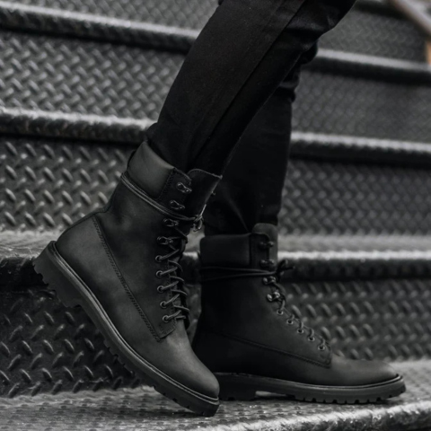 Kit Bota Masculina Fuerza en Cuero Legítimo y Suela Antideslizante +REGALO: Gorra, Funda y Cinturón