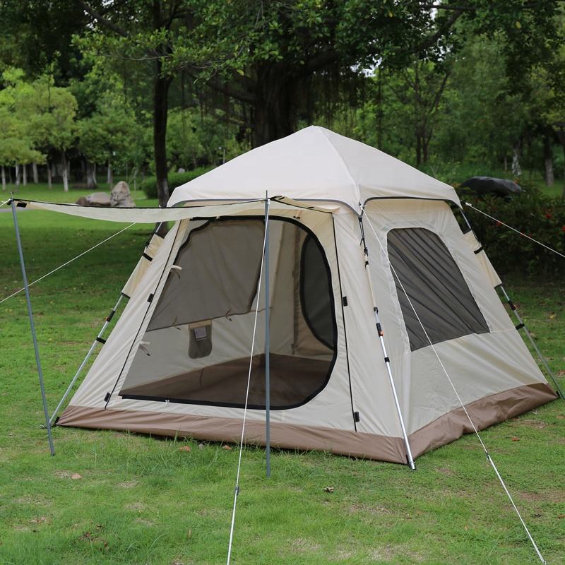 Barraca Autoarmable Para 6 Personas Lakota Automática 240x240x154cm Color Beige