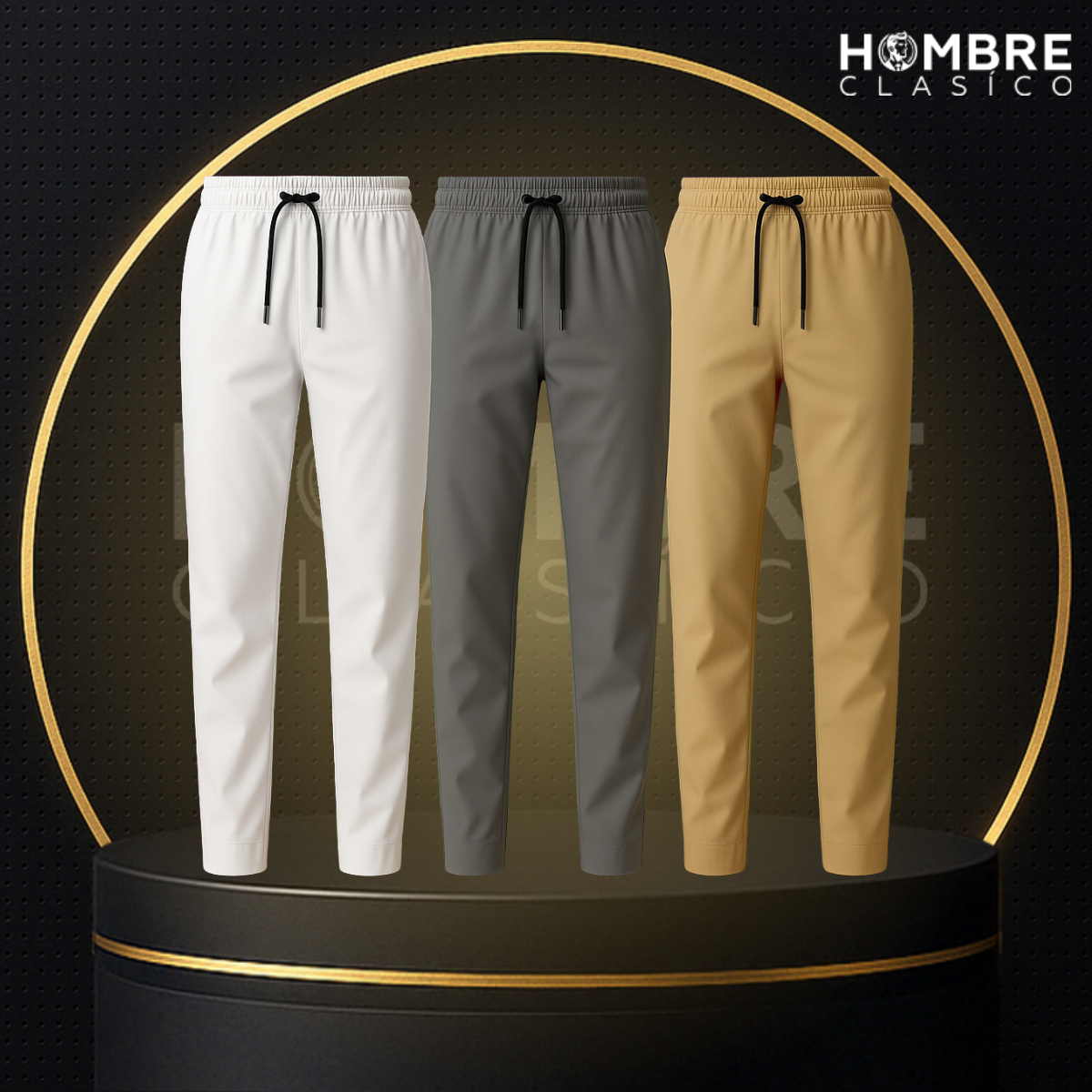 [Llevate 3 y pagá solo 2] Pantalón Masculino Urban en Seda Hielo y Poliéster (¡Frescura y Comodidad Inigualables!)
