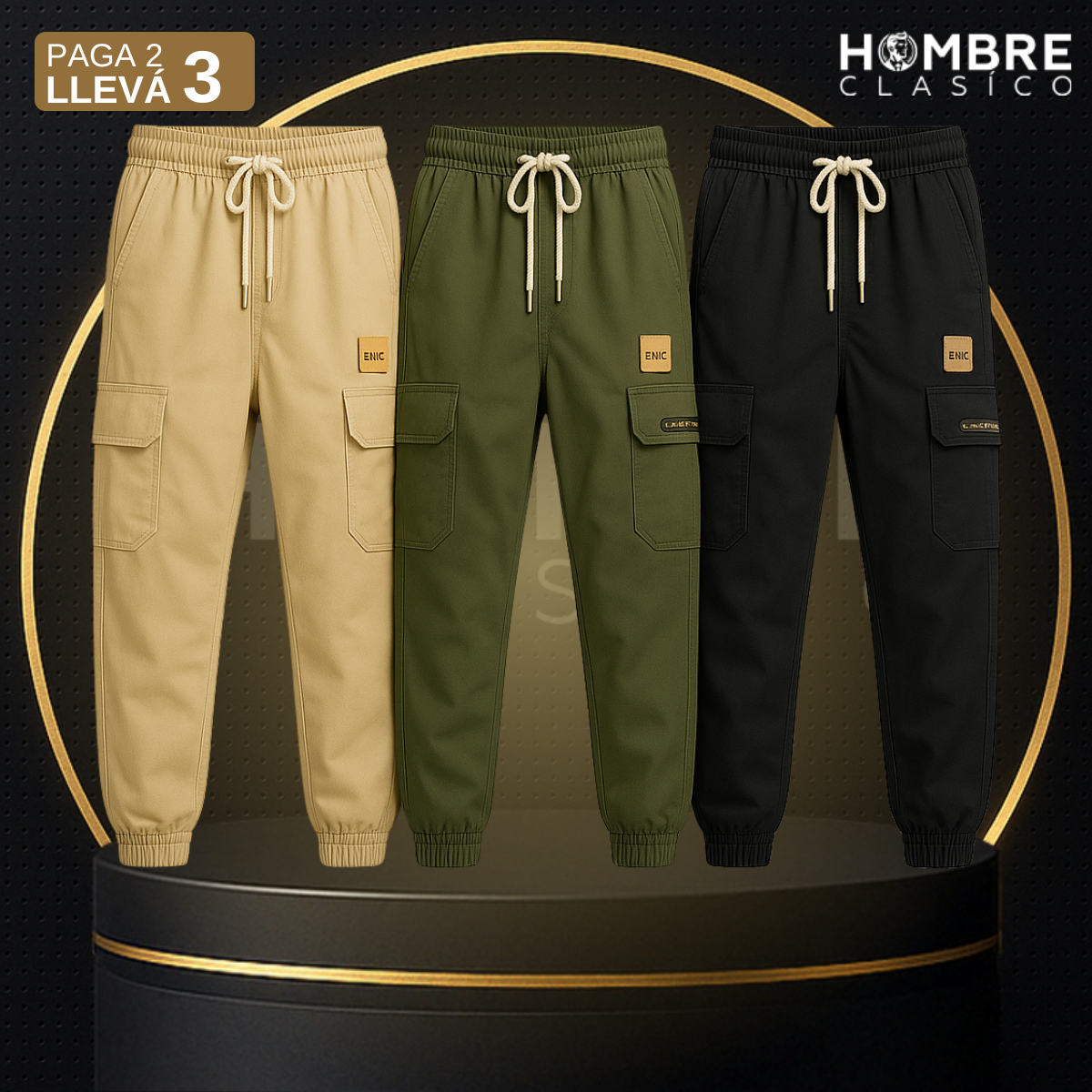 [Llevá 3 Pagá 2] Pantalón Masculino Dunker en Algodón y Poliéster (¡Moderno y con Estilo!)