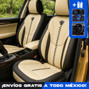 Funda Deluxe para Asiento de Auto en Piel Genuina Universal +REGALO: Alfombra Completa
