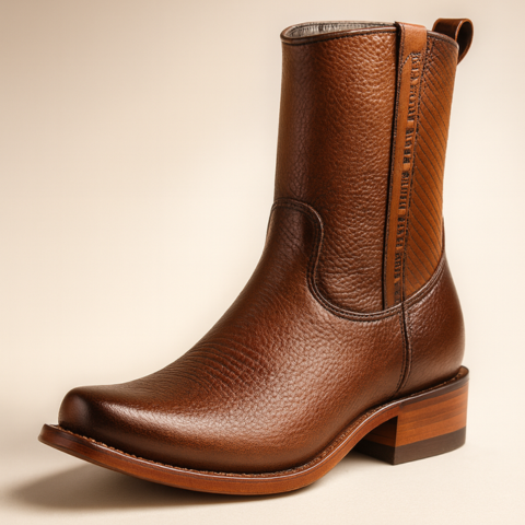 Kit Bota KÜRAN 100 % Cuero Legítimo Bovino +REGALOS: Cinturón, Sombrero y Billetera