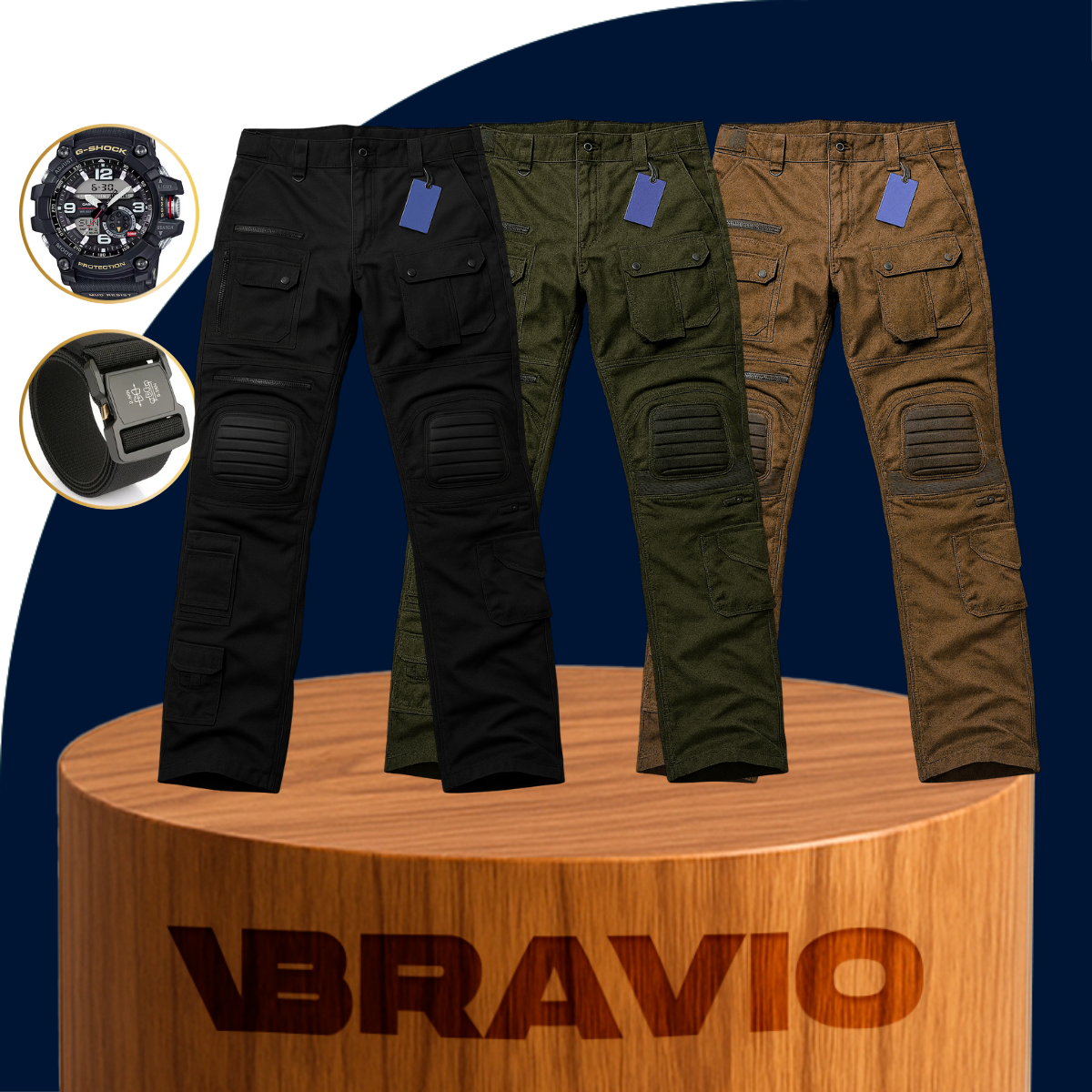 [Llevá 3 Pagá 2] Pantalón Táctico Militar Tracker en Tejido RipStop y Poliéster +REGALO: Cinturón Táctico y Reloj