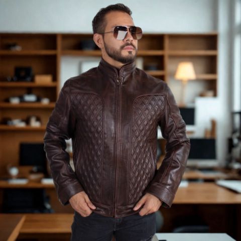 Kit Campera de Hombre Bravío en Cuero Legítimo con Forro Interior +REGALOS: Reloj, Cinturón y Billetera