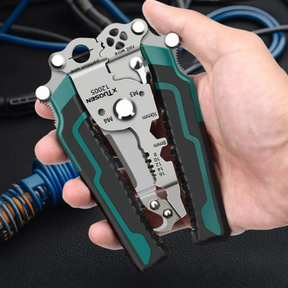 [Llevá 2 Pagá 1] Alicate Multifuncional Plegable de Acero Inoxidable con Mango Engomado +REGALO: Alicate para Corte de Cables
