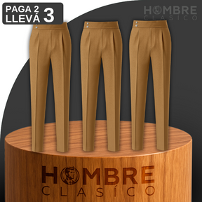 [Llevá 3 Pagá 2] Pantalones de Hombre Domani en Tejido de Seda Color Hielo y Poliéster (¡Estilo Marcado y Auténtico!)