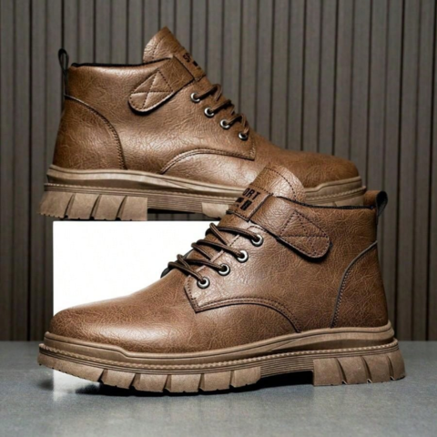 Bota Masculina Vanguard em Couro 100% Legítimo +BRINDES: Cinto de Couro, Carteira e Relógio