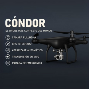 Drone Profesional Cóndor con Cámara 4K FullHD GPS Wifi [+9 REGALOS]