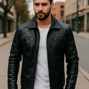 Campera de Hombre Cóndor en Cuero Legítimo +3 REGALOS: Cinturón, Reloj y Billetera