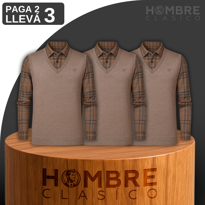 [Llevá 3 Pagá 2] Suéter de Hombre Feronni en Terciopelo y Algodón (¡Elegancia que Acompaña tus Pasos!)