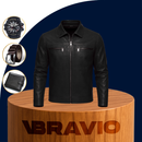 Campera de Hombre Cóndor en Cuero Legítimo +3 REGALOS: Cinturón, Reloj y Billetera