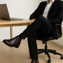 Kit Bota de Hombre Bravik en Cuero Legítimo con Plantilla Ortopédica +REGALOS: Gorra, Cinturón y Funda con Cuchillo