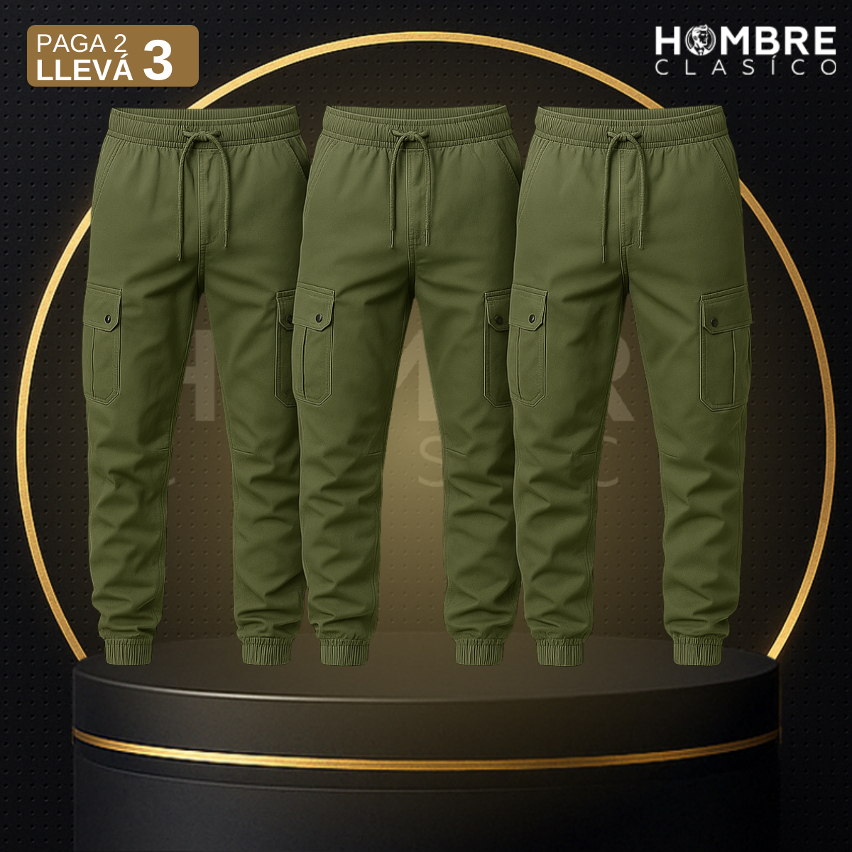 [Llevá 3 Pagá 2] Pantalón Militar Delta en RipStop y Poliéster (¡Resistencia Incomparable!)