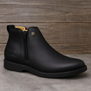 Kit Bota Zavu Casual Ortopédica de Hombre en Cuero Legítimo +3 REGALOS: Cinturón, Gorra y Billetera