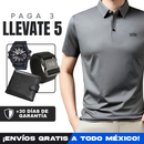 [Llevá 5, Pagá 3] Camisa Polo de Hombre Lanux en Algodón y Poliéster +REGALOS: Reloj, Cinturón y Billetera