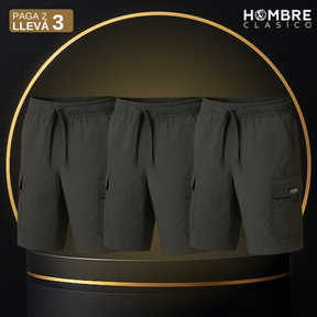 [Llevá 3 y pagá 2] Shorts Masculinos en Seda Hielo y Poliéster (¡Estilo y confort para el día a día!)