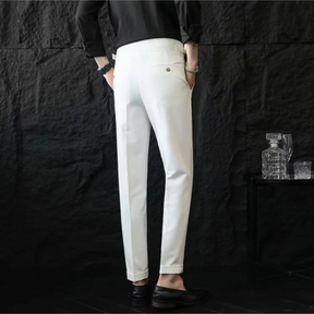 [Llevá 3 Pagá 2] Pantalones de Hombre Domani en Tejido de Seda Color Hielo y Poliéster (¡Estilo Marcado y Auténtico!)