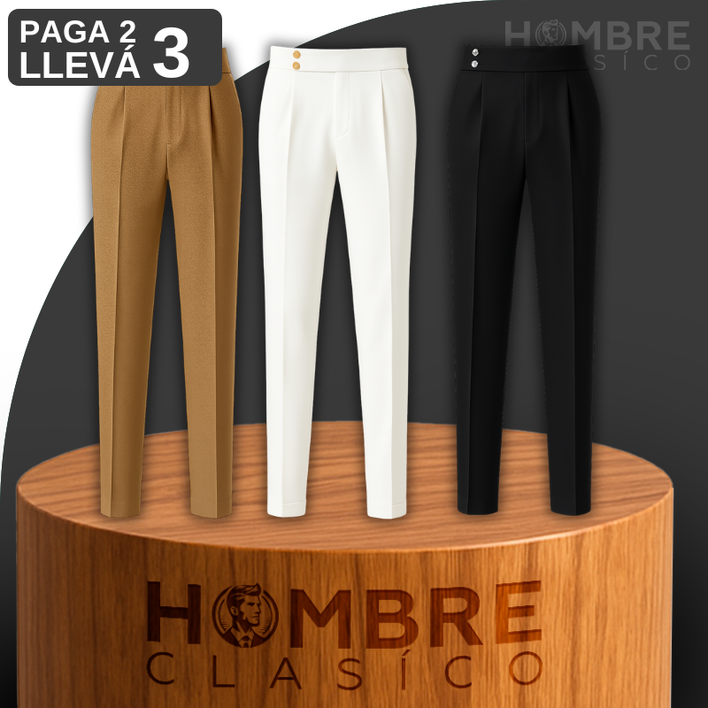 [Llevá 3 Pagá 2] Pantalones de Hombre Domani en Tejido de Seda Color Hielo y Poliéster (¡Estilo Marcado y Auténtico!)