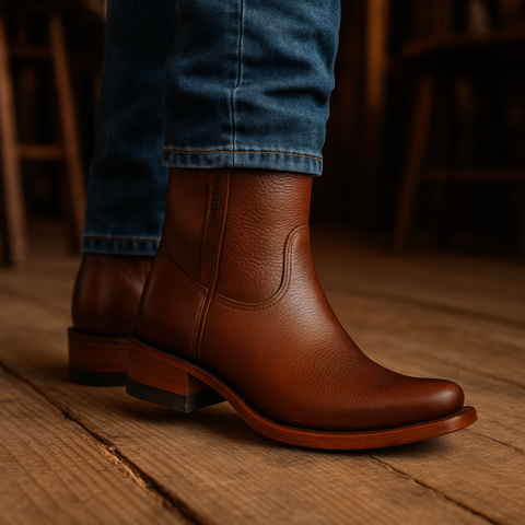 Kit Bota KÜRAN 100 % Cuero Legítimo Bovino +REGALOS: Cinturón, Sombrero y Billetera