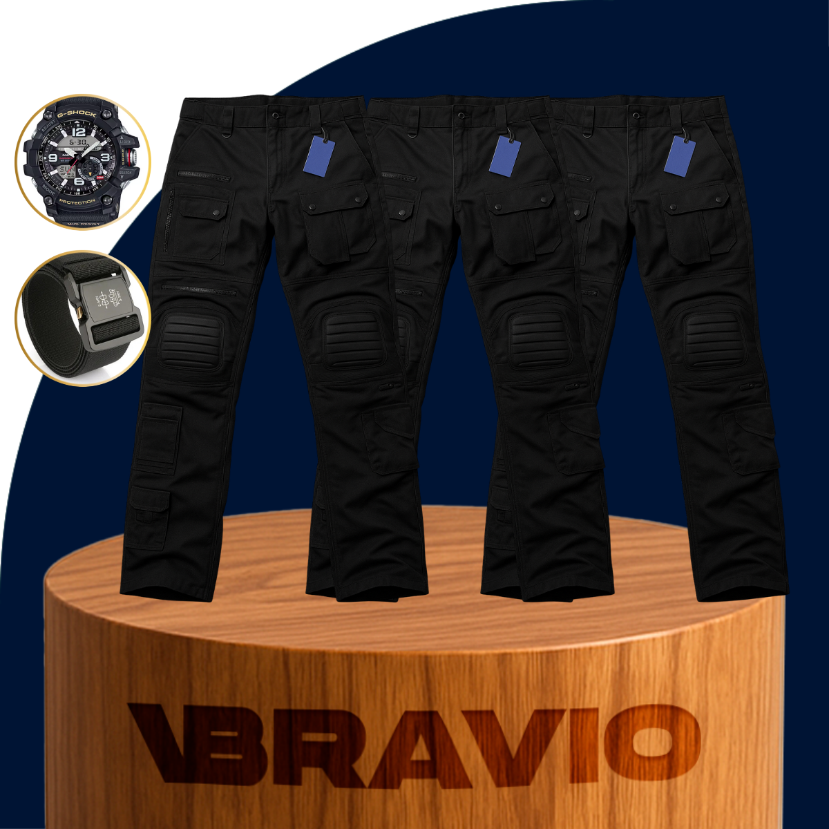 [Llevá 3 Pagá 2] Pantalón Táctico Militar Tracker en Tejido RipStop y Poliéster +REGALO: Cinturón Táctico y Reloj