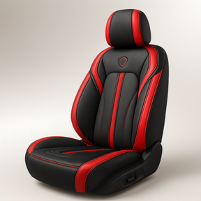 Funda para Asiento de Auto Deluxe en Cuero Legítimo Universal +REGALO: Alfombra Completa