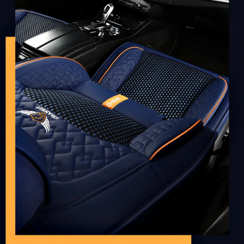 Funda Universal para Asiento de Auto Veron en Piel Genuina + REGALO: Juego Completo de Alfombras