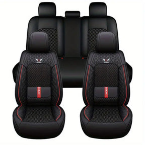 Funda para Asiento de Auto Veron en Cuero Legítimo Universal + REGALO: Alfombra Completa