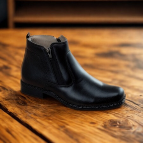 Kit Bota de Hombre Bravik en Cuero Legítimo con Plantilla Ortopédica +REGALOS: Gorra, Cinturón y Funda con Cuchillo