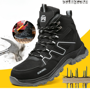Kit Bota de Hombre Tarnox con Plantilla Ortopédica y Suela Antideslizante +REGALOS: Reloj, Cinturón y Billetera