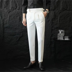 [Llevá 3 Pagá 2] Pantalones de Hombre Domani en Tejido de Seda Color Hielo y Poliéster (¡Estilo Marcado y Auténtico!)