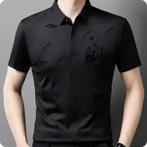 [Llevá 3 y pagá 2] Camisa Livard de tela seda color hielo (¡Calidad y elegancia sin fin!) +3 REGALOS: Reloj, Cinturón y Billetera