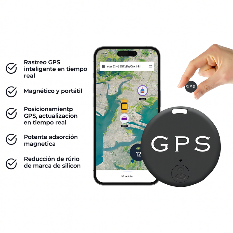 [Llevá 2 Pagá 1] Mini Rastreador Magnético Discreto de Alta Precisión (¡Rastreo Universal!)