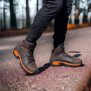 Kit Bota Rokar Masculina en Cuero Legítimo, Punta de Acero y Plantilla Ortopédica +3 REGALOS: Reloj, Cinturón y Billetera