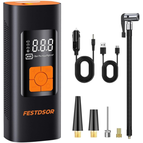 Compresor de Aire de Alta Presión Eléctrico Inalámbrico + REGALO: Kit de Herramientas