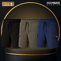 [Llevá 3 y pagá 2] Shorts Masculinos en Seda Hielo y Poliéster (¡Estilo y confort para el día a día!)
