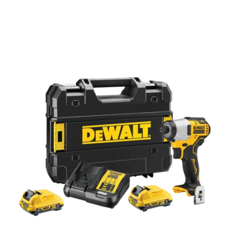 Atornillador y Taladro Brushless a Batería 20V MAX Ion-Litio con 2 Baterías 2.0Ah, Cargador Bivolt y Maletín con Llaves