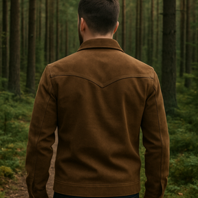 Campera Masculina Furia de Cuero Legítimo +REGALOS: Gorra, Cinturón y Funda