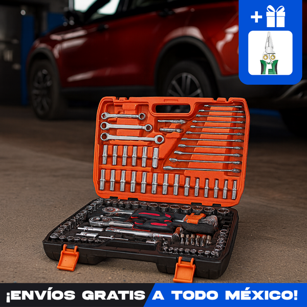 Maletín de Herramientas Multiusos con más de 150 Piezas de Acero Inoxidable +REGALO: Pinza Multifuncional