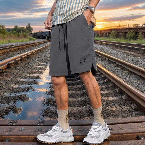 [Llevá 3 y Pagá 2] Shorts Masculinos en Seda Hielo y Poliéster (¡Estilo Implacable!) +2 REGALOS: Reloj y Cinturón