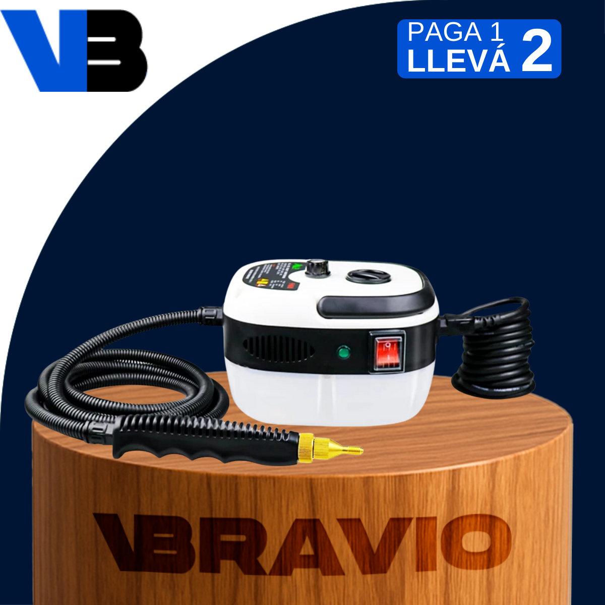 [Llevá 2 Pagá 1] Limpiador a Vapor Presurizado de Alta Presión | Limpieza Profunda y Eficiente