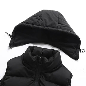 Chaleco ThermoShield – Sin Mangas con Capucha Desmontable