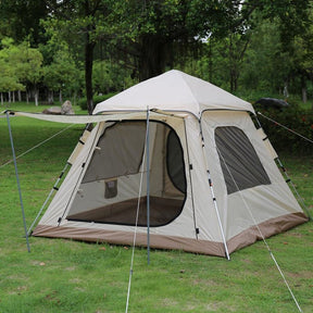 Barraca Autoarmable Para 6 Personas Lakota Automática 240x240x154cm Color Beige