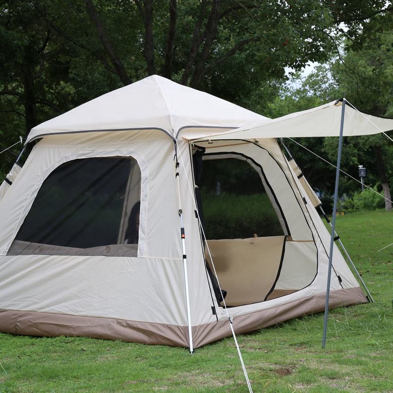 Barraca Autoarmable Para 6 Personas Lakota Automática 240x240x154cm Color Beige
